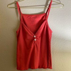 Brandy red tank top